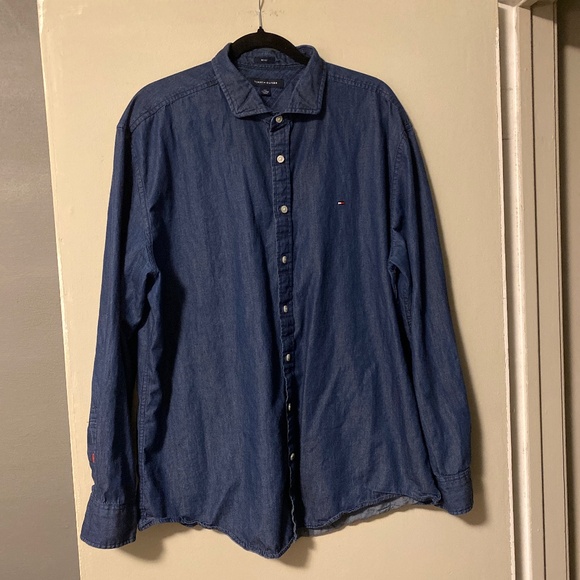 Tommy Hilfiger denim shirt size XXL - Picture 1 of 3